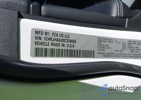 2025 Jeep Grand Cherokee Laredo 4X4 из США, поврежденный, VIN 1C4RJHAG4SC339666